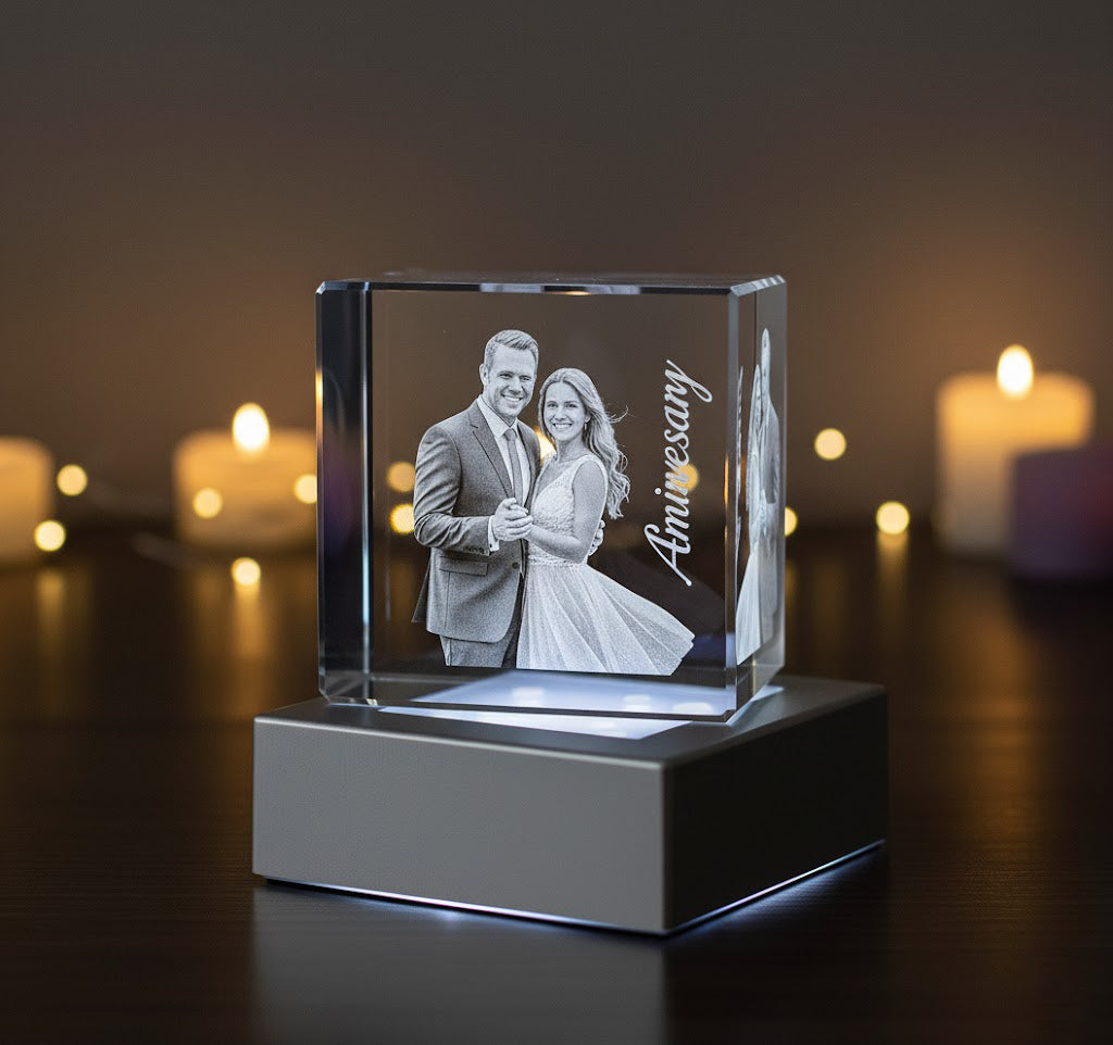 Crystal with LED - Cube